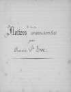 Ms 1875 - Notices diverses, par Francis Sainte-Ève
