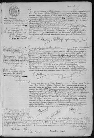 Registre des naissances, 1907