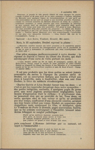 03/1952 - Bulletin / Société des amis de Léon Deubel