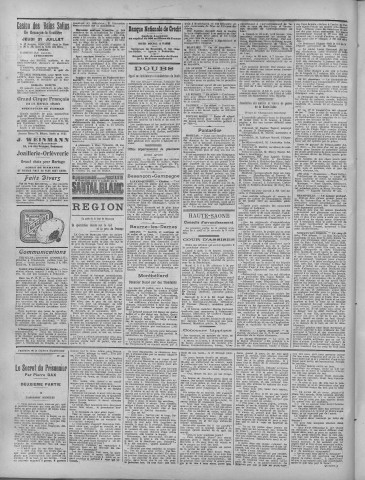31/07/1919 - La Dépêche républicaine de Franche-Comté [Texte imprimé]