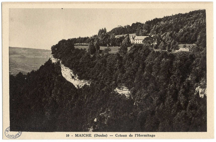 Mancenans et château de l'Hermitage (F-25, cartes postales)