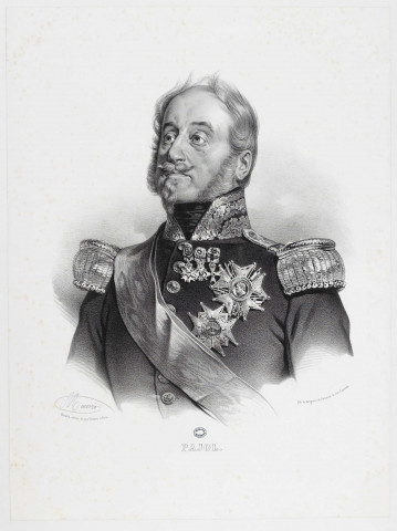 Pajol / Maurin ; Rosselin éditeur, 21 quai voltaire à Paris ; Lith. de Grégoire et Deneux, 9 rue Cassette.- Paris : Rosselin