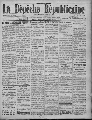 01/05/1927 - La Dépêche républicaine de Franche-Comté [Texte imprimé]