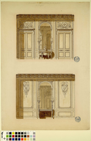 Décoration du Grand Cabinet de Mr. le Comte de Broglie / Pierre-Adrien Pâris , [S.l. : Paris] : [P.-A. Pâris], [1779]