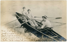 Série de cartes postales d'aviron.