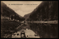 Frontière Franco-Suisse - Le Doubs aux Graviers [image fixe] , Besançon ; Dijon : Edition des Nouvelles Galeries : Bauer-Marchet et Cie Dijon (dans un cercle), 1904/1914
