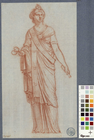 Figure féminine à l'antique / Jean-Honoré Fragonard , [S.l.] : [J.-H. Fragonard], [1758-1760]