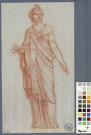 Figure féminine à l'antique / Jean-Honoré Fragonard , [S.l.] : [J.-H. Fragonard], [1758-1760]