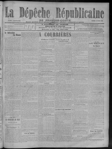 31/03/1906 - La Dépêche républicaine de Franche-Comté [Texte imprimé]