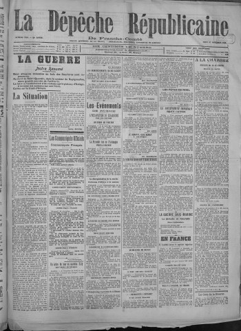 27/12/1917 - La Dépêche républicaine de Franche-Comté [Texte imprimé]