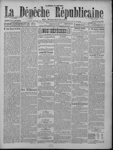 30/07/1925 - La Dépêche républicaine de Franche-Comté [Texte imprimé]