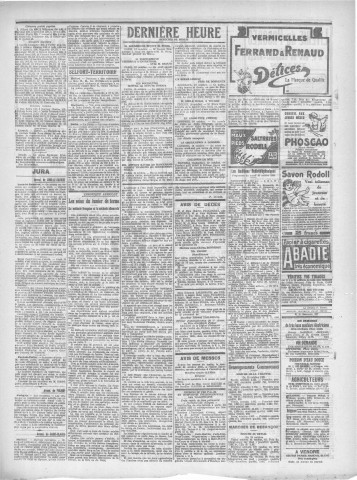 20/10/1925 - Le petit comtois [Texte imprimé] : journal républicain démocratique quotidien