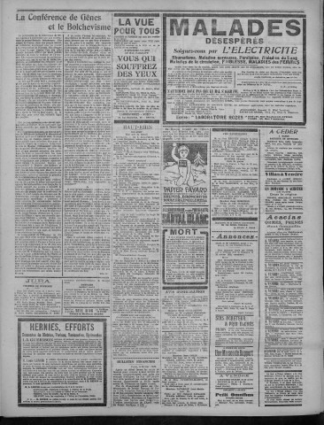 09/02/1922 - La Dépêche républicaine de Franche-Comté [Texte imprimé]