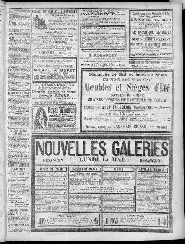 14/05/1905 - La Dépêche républicaine de Franche-Comté [Texte imprimé]