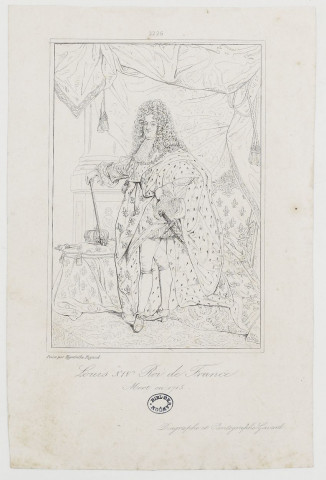 Louis XIV Roi de France / Peint par Hyacinthe Rigaud
