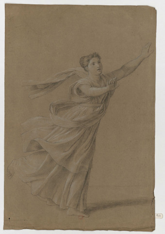 Femme vêtue à l'antique courant [Image fixe] , [S.l.] : [s.n.], [années 1670-1717 ?]