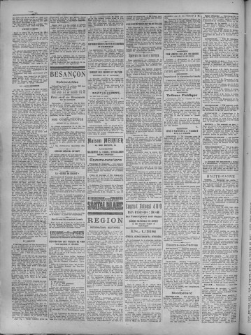 31/10/1918 - La Dépêche républicaine de Franche-Comté [Texte imprimé]