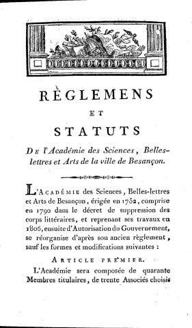 1806-1810 - Séances publiques