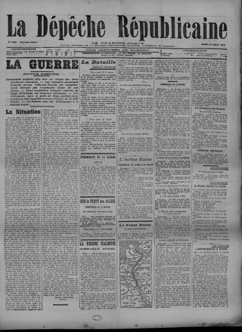 24/08/1915 - La Dépêche républicaine de Franche-Comté [Texte imprimé]