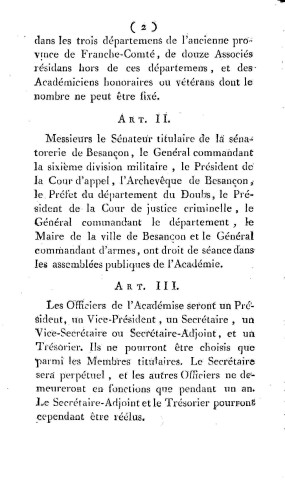 1806-1810 - Séances publiques