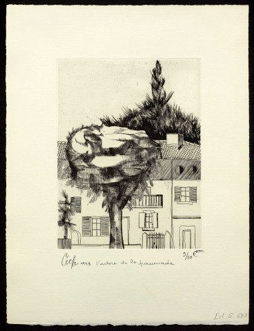 L'arbre de la promenade [Moissac] [estampe] / Céelle , [Paris] : [Atelier Georges Leblanc], 1973