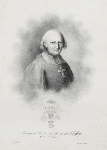 Monseigneur C. F. M. P. B De Chaffoy, évêque de Nismes [image fixe] / Lith. de C. Constans ; Gondon del. , 1824