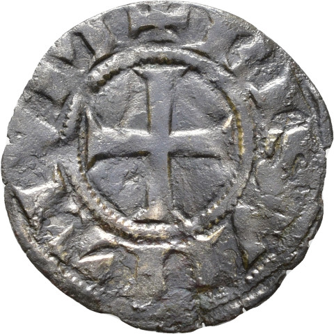 874.1.36 - pièce de monnaie ; denier estevenant