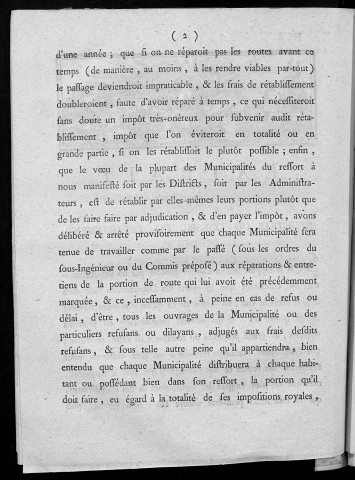 Extrait des registres du Conseil du département du Doubs [11 Novembre 1790]