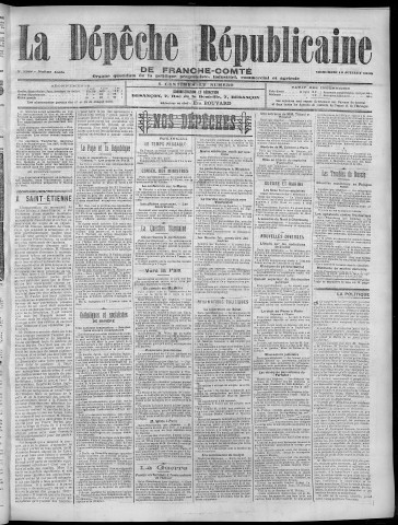 19/07/1905 - La Dépêche républicaine de Franche-Comté [Texte imprimé]