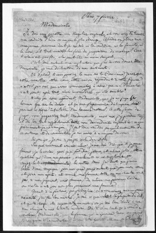 Ms 2932 - Correspondance de P.-J. Proudhon avec sa femme et sa fille Catherine