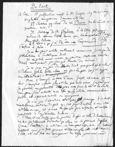 Ms 2884 - Tome XI. Pierre-Joseph Proudhon. Notes et écrits divers.