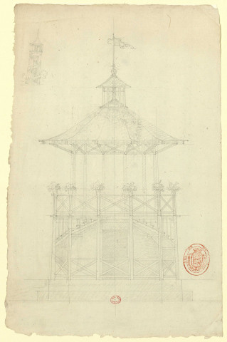kiosque en bois [Dessin] , 1750/1799