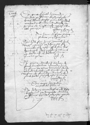 Comptes de la Ville de Besançon, recettes et dépenses, Compte de Jehan d'Auxon (1er janvier - 31 décembre 1521)