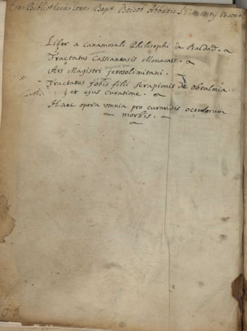 Ms 475 - « Medici tradotti d'arabo in Iatino »