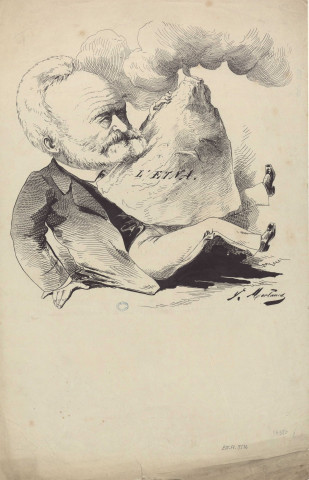[L'Etna sur la poitrine.] [image fixe] / V. Morland 1873