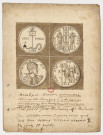 Monnaies romaines de l'empereur Constantin Ier présentant le chrisme au revers [Image fixe] / NVH , [S.l.] : [s.n.], [circa 1650]