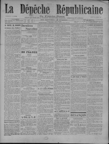 28/02/1920 - La Dépêche républicaine de Franche-Comté [Texte imprimé]