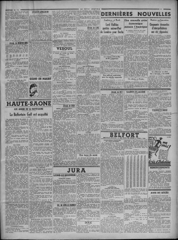 16/11/1937 - Le petit comtois [Texte imprimé] : journal républicain démocratique quotidien