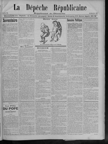 30/12/1906 - La Dépêche républicaine de Franche-Comté [Texte imprimé]
