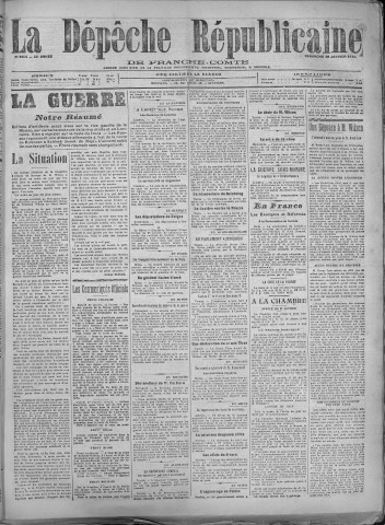 28/01/1917 - La Dépêche républicaine de Franche-Comté [Texte imprimé]