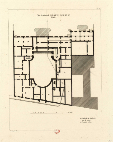 Hôtel Egerton, à Paris, plan des caves [image fixe] / Landon fils del. et sc. , 1800/1890