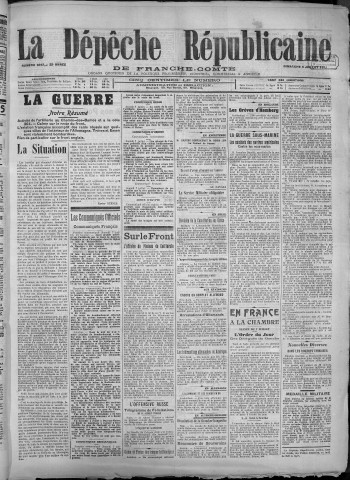 08/07/1917 - La Dépêche républicaine de Franche-Comté [Texte imprimé]