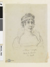 Julie Bonaparte, vue en buste, de trois-quarts à droite