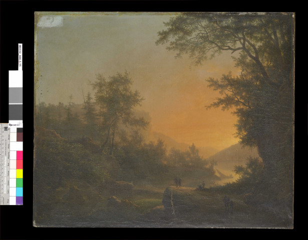 Coucher de soleil sur une rivière