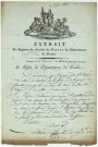 Instruction publique. Ecole de droit (1794-1867) ; Lycée municipal des lettres et des sciences (1828-1874) ; Lycée, bourses (1805-1869)