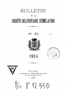 01/01/1914 - Bulletin de la Société belfortaine d'émulation [Texte imprimé]